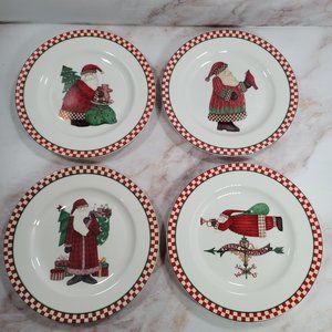 Debbie Mumm Sakura Magic Of Santa Salad Plates